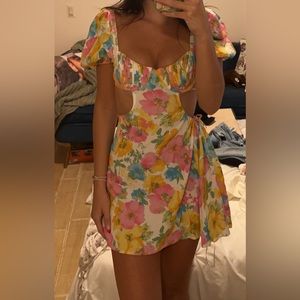 Floral backless sundress
